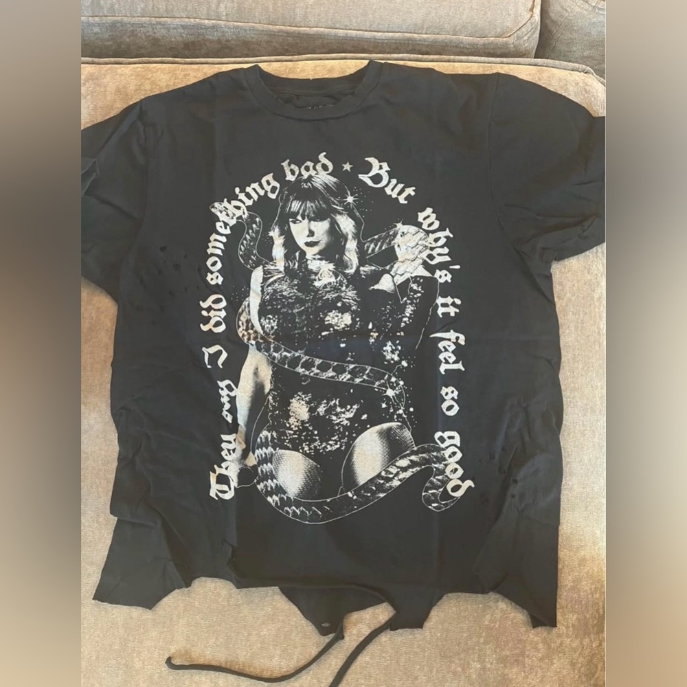 Taylor Swift Reputation distressed shirt